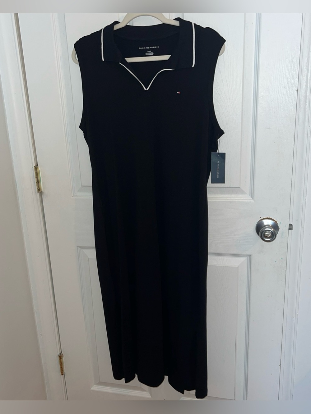 Tommy Hilfiger Black Midi Polo Dress - NWT